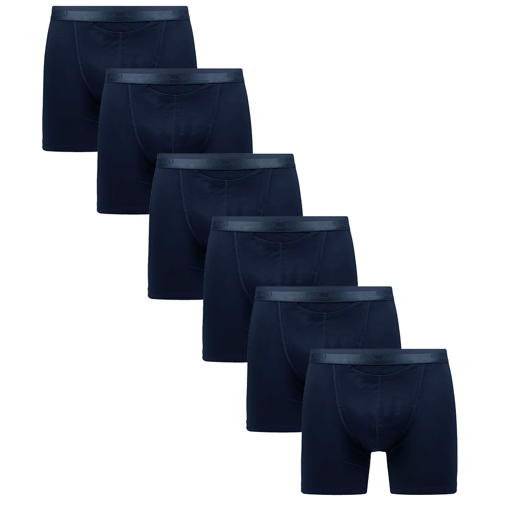 Hom Ho1 Boxershorts long actie 6-pack blauw