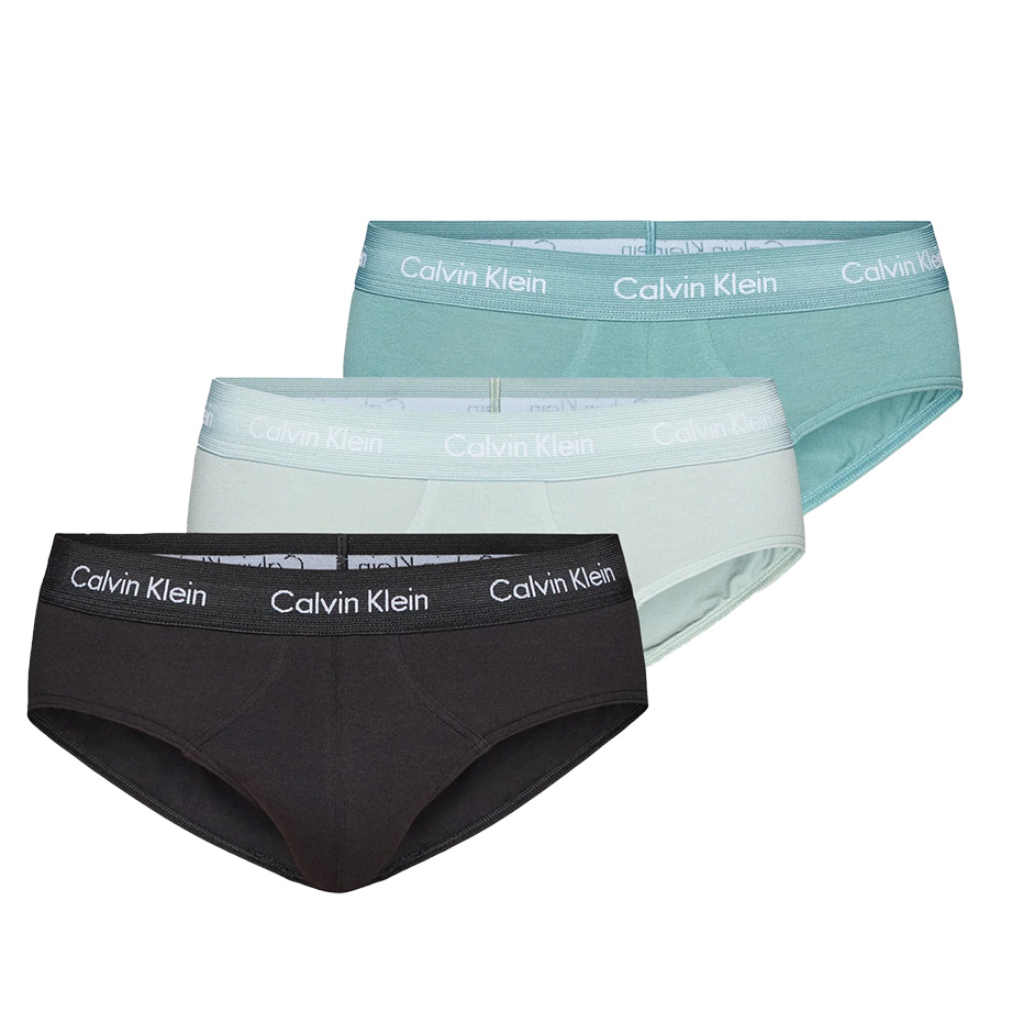 Calvin Klein heup slips 3-pack groen-zwart