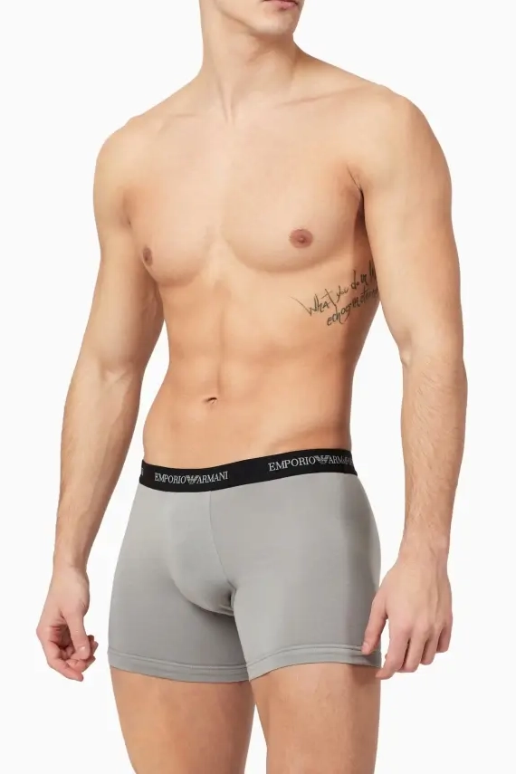 Armani Boxershorts Core 2-pack zwart-grijs