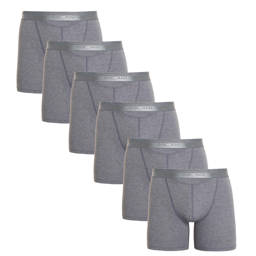 Hom Ho1 Boxershorts long actie 6-pack grijs