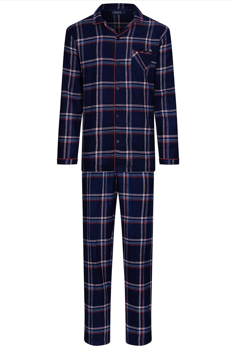 Pastunette Flanelle pyjama blauw