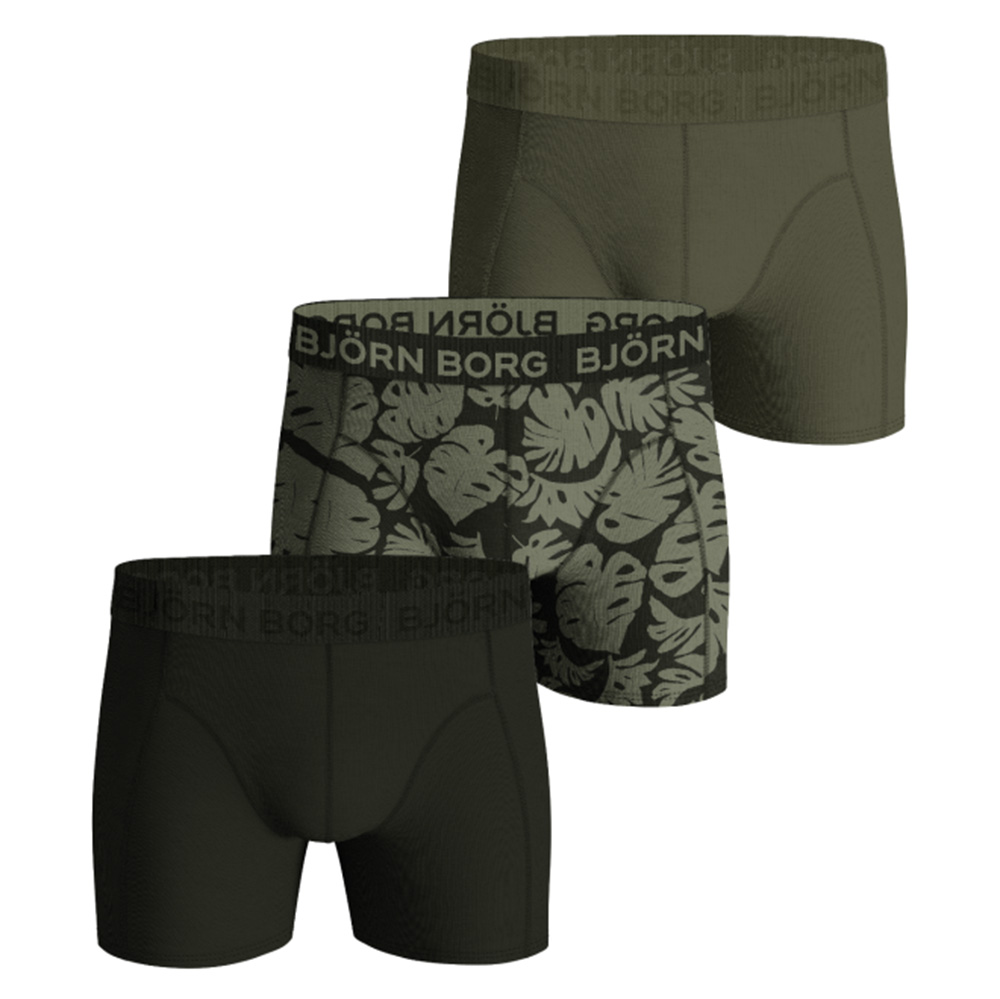 Bjorn Borg boxershorts 3-pack cotton stretch groen