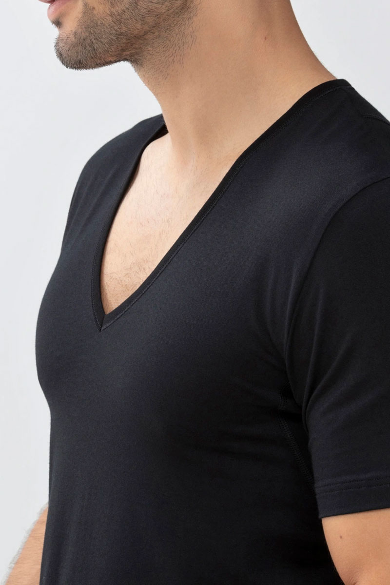 Mey dry cotton functional T-shirt V-hals zwart