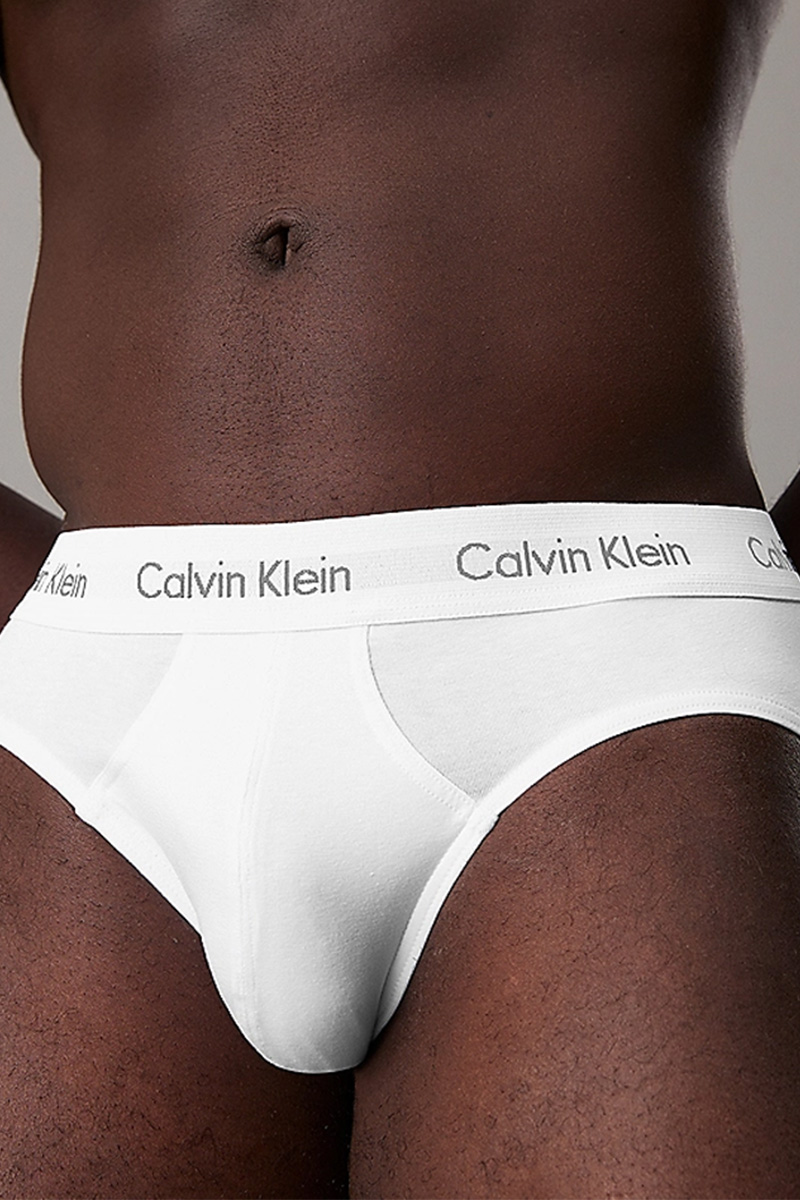 Calvin Klein Slips cotton stretch 3-pack wit