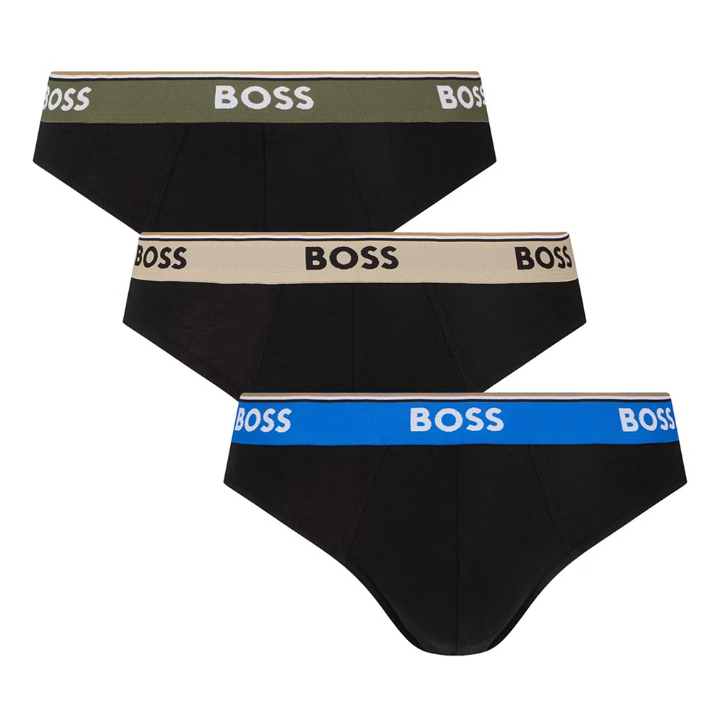 Hugo Boss mini slips Power 3 pack zwart