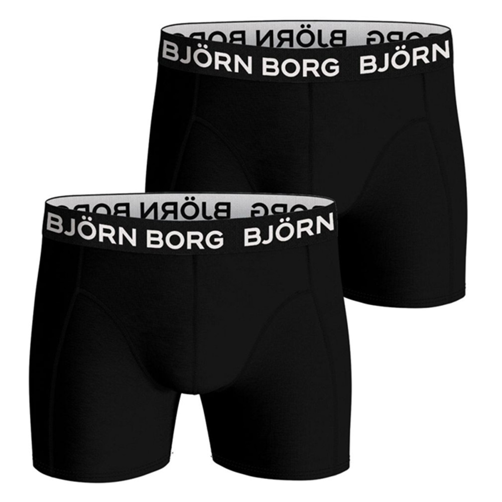 Björn Borg 2P bamboe boxers zwart - M