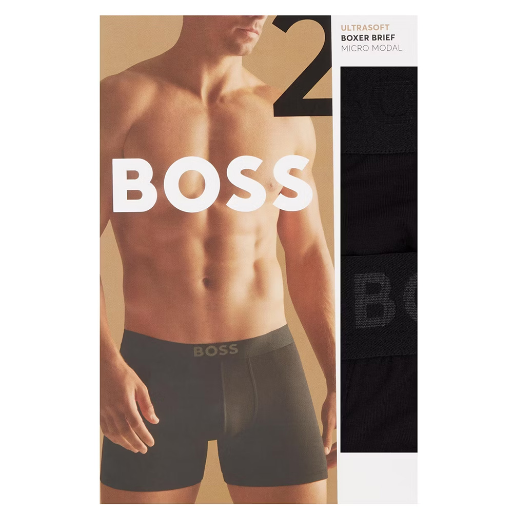 Hugo Boss boxershorts Ultrasoft 2-pack zwart