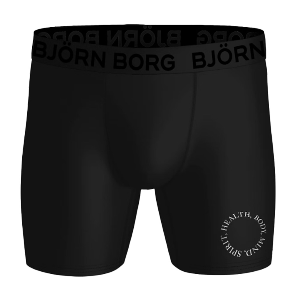 Bjorn Borg Boxershorts Performance 2-pack zwart + print