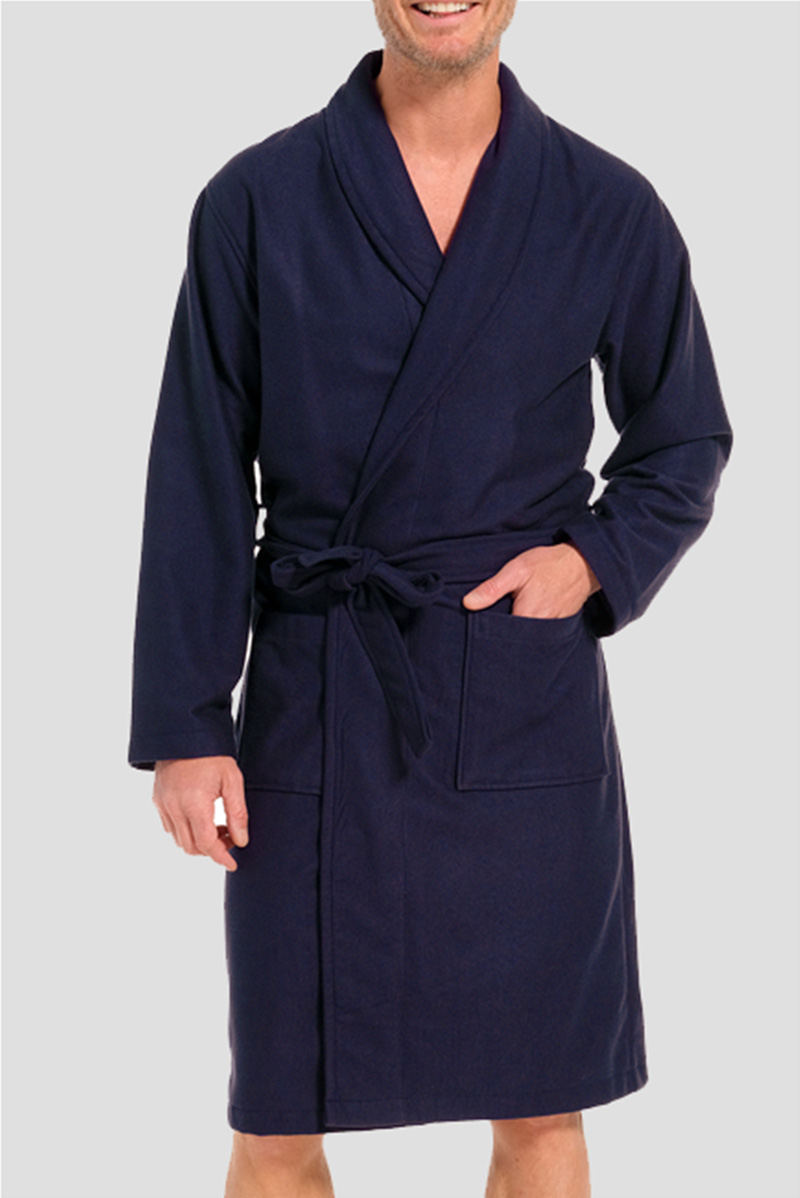 Pastunette Ochtendjas Morninggown Heren 7399-654-0 529 Dark blue XL