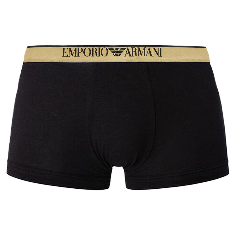 Armani Trunk shiny waistband zwart