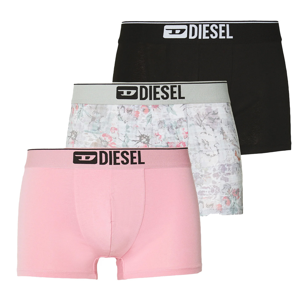 Diesel Boxershort Damien 3-pack zwart-roze