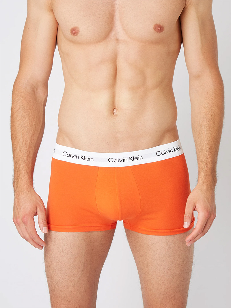 Calvin Klein boxershorts low rise 3-pack oranje-groen-grjis