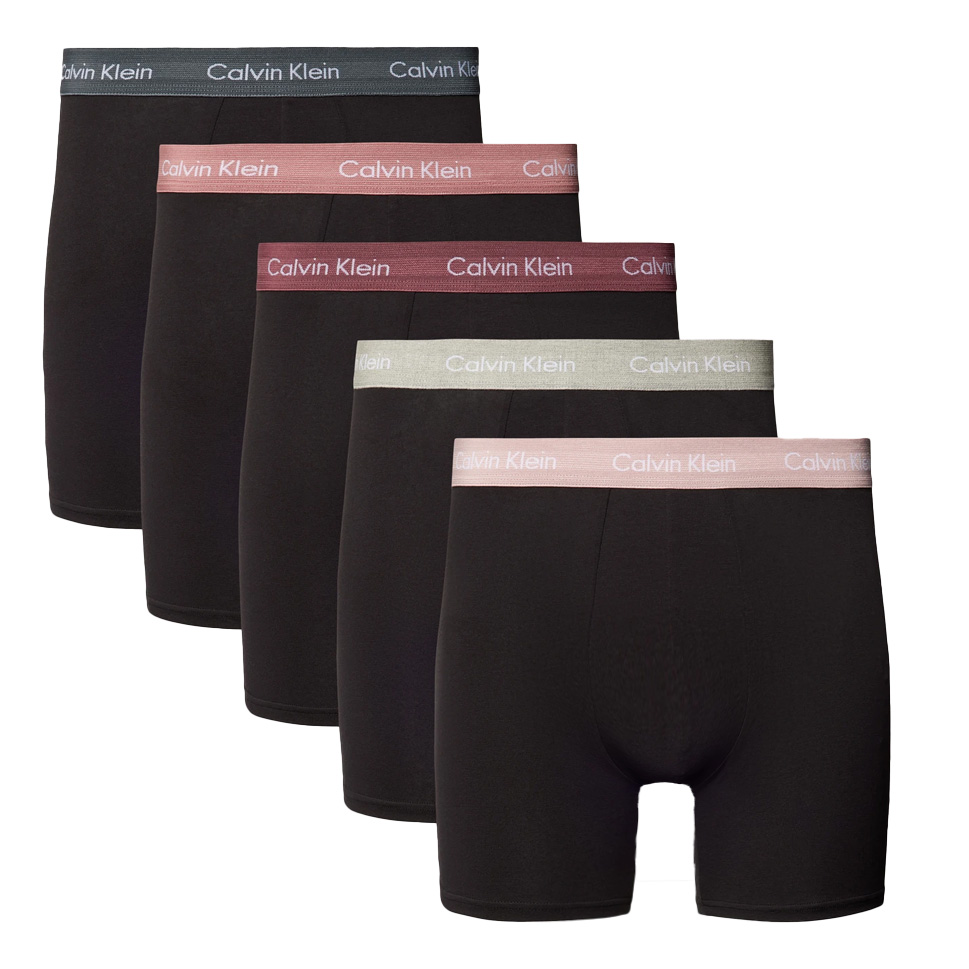 Calvin Klein Boxershort long 5-pack zwart  