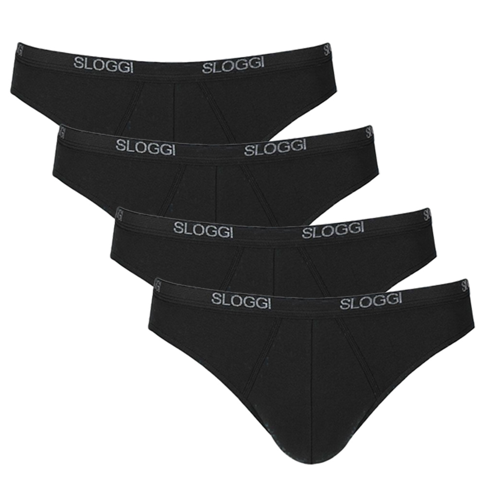 Sloggi men Basic Mini zwart 4-pack = 3+1 gratis  