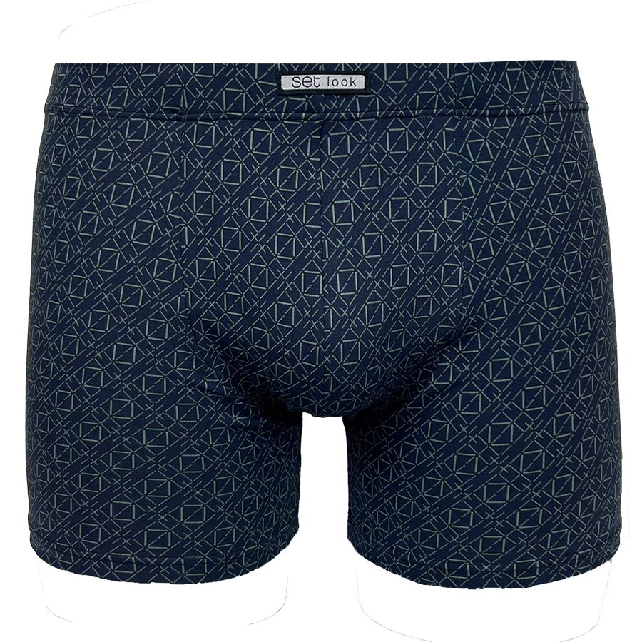 Set Boxershort microfiber Labyrint Navy