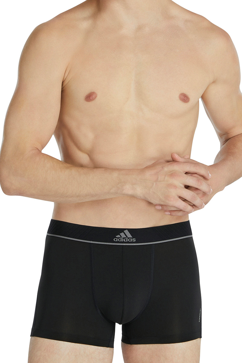 Adidas boxershorts active microfiber flex 3-pack zwart-groen