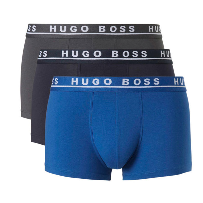 Hugo Boss boxershort cotton stretch 3-pack blauw