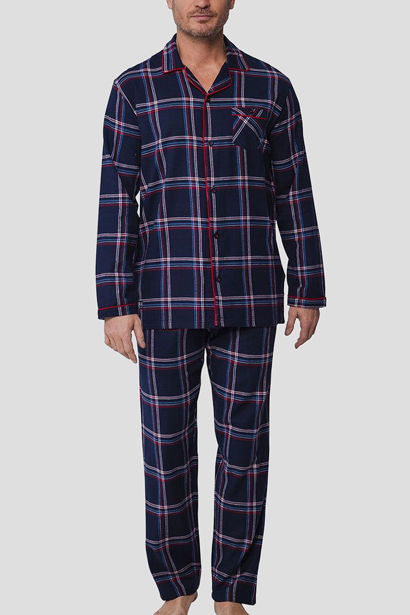 Pastunette Flanelle pyjama blauw