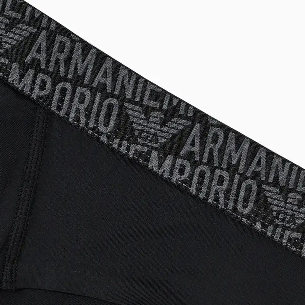 Armani string met logoband zwart