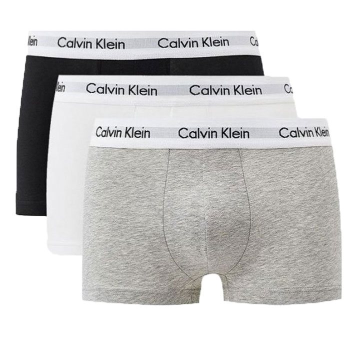 Calvin Klein Boxers 3-pack low rise trunk grijs