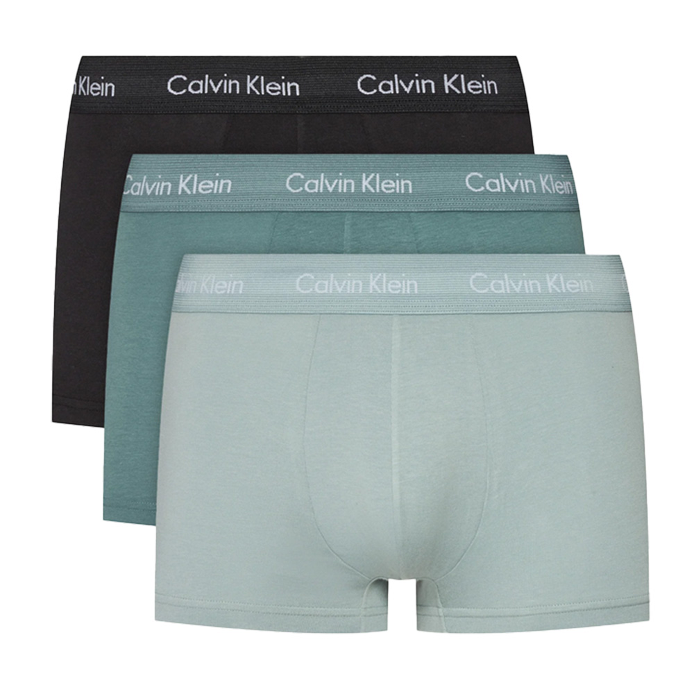 Calvin Klein boxershorts low rise groen-zwart