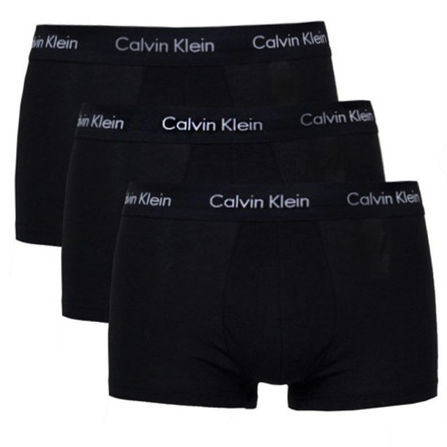 Calvin Klein Boxers 3-pack low rise trunk zwart