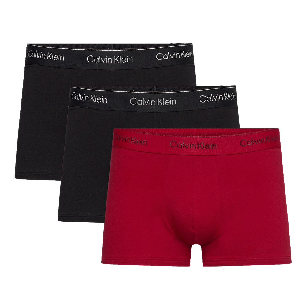 Calvin Klein trunk cotton stretch zwart-rood