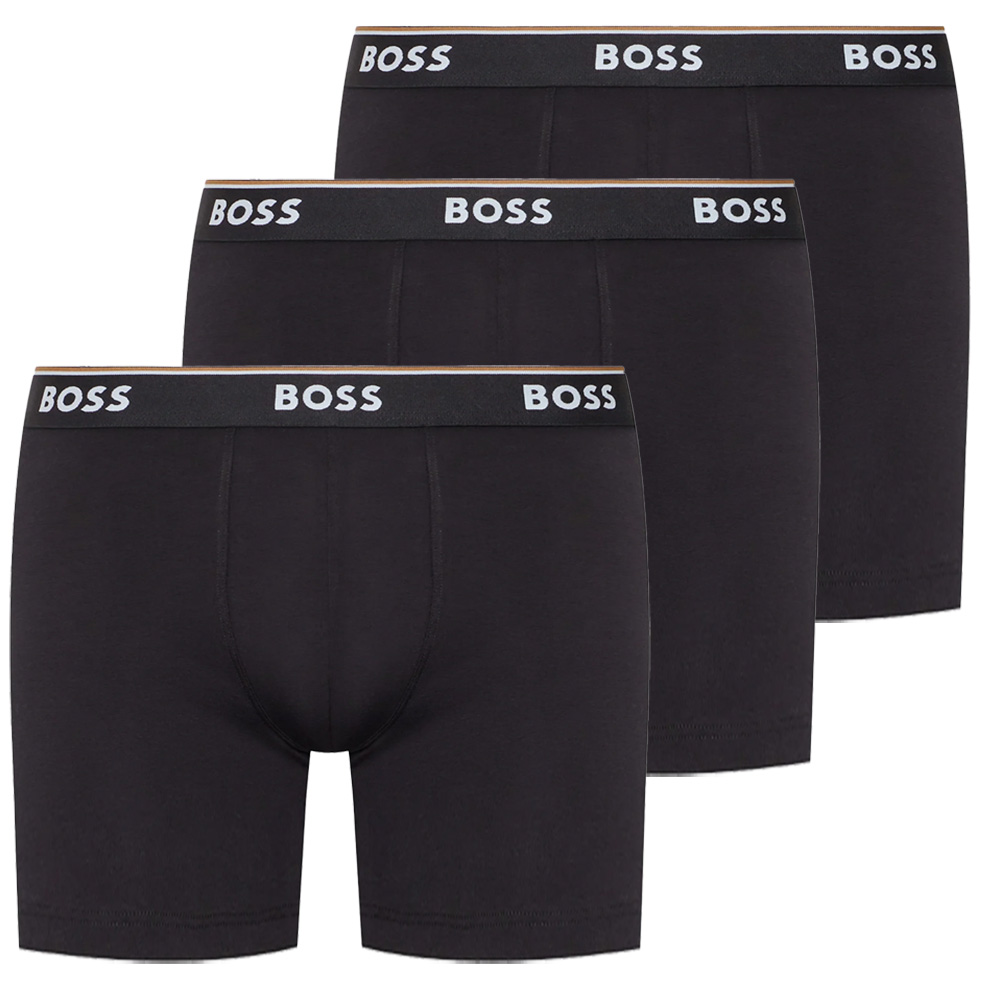 Hugo Boss Long boxer Power 3-Pack zwart 