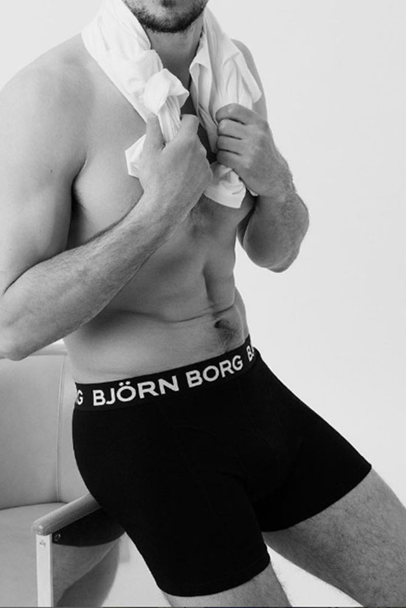 Bjorn Borg Performance boxershorts 3-pack groen-zwart 