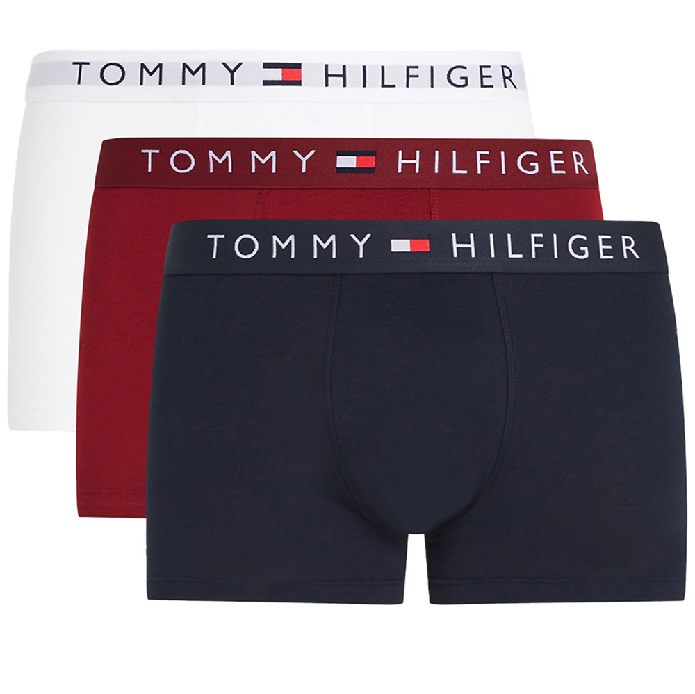 Tommy Hilfiger boxershorts 3-pack rood-wit-blauw