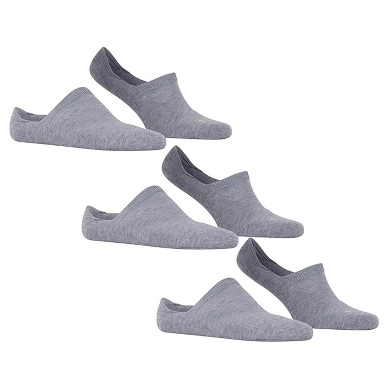 FALKE Cool kick invisible sokken 3-paar grijs 