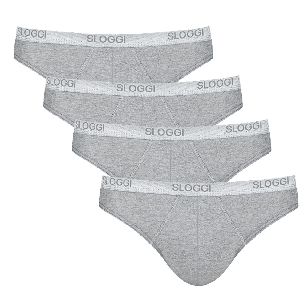 Sloggi men Basic Mini grijs 4-pack = 3+1 gratis