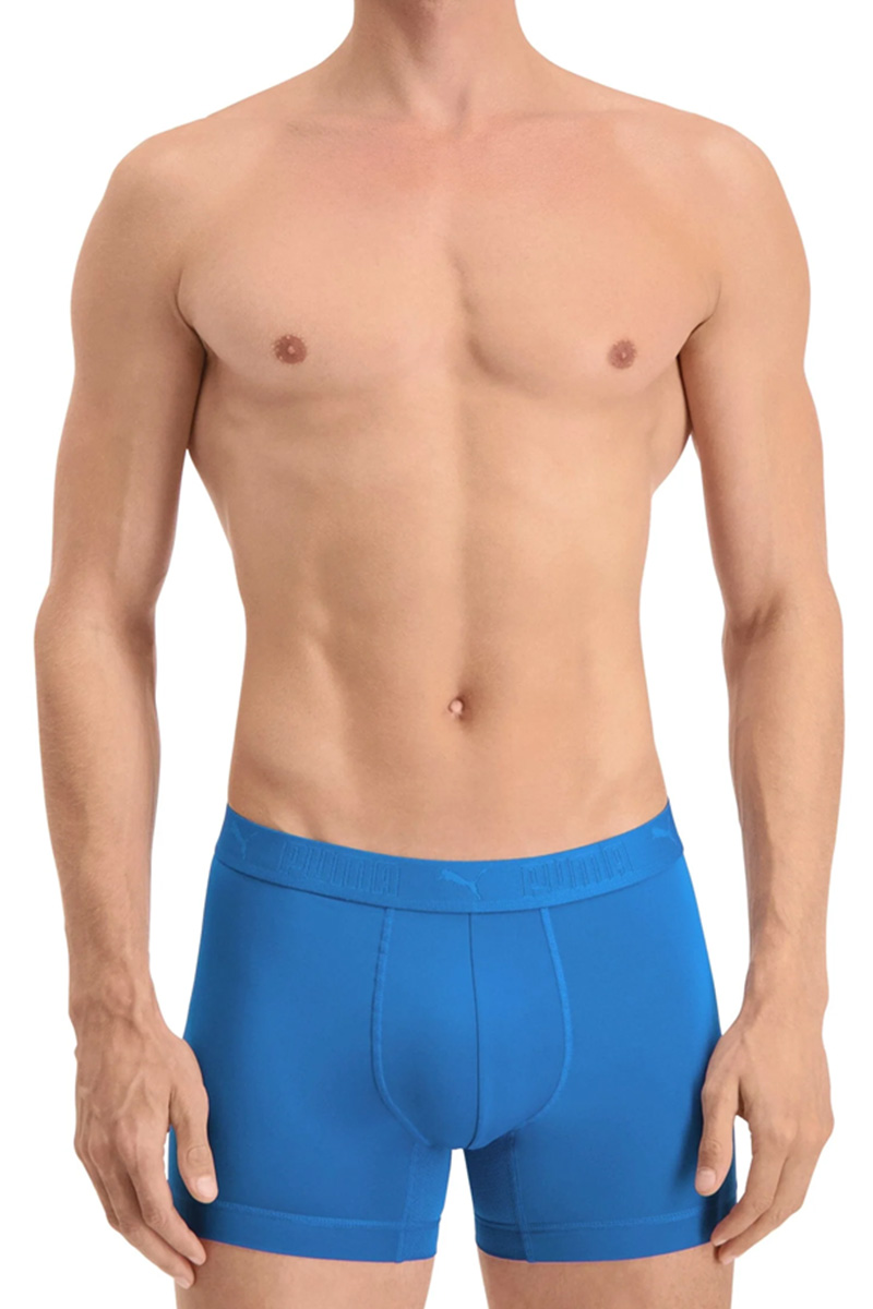 Puma Sport Boxershorts microfiber 2-pack blauw-blue