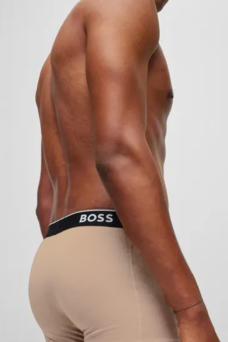 Hugo Boss Power boxershorts 3-pack beige-rood-groen