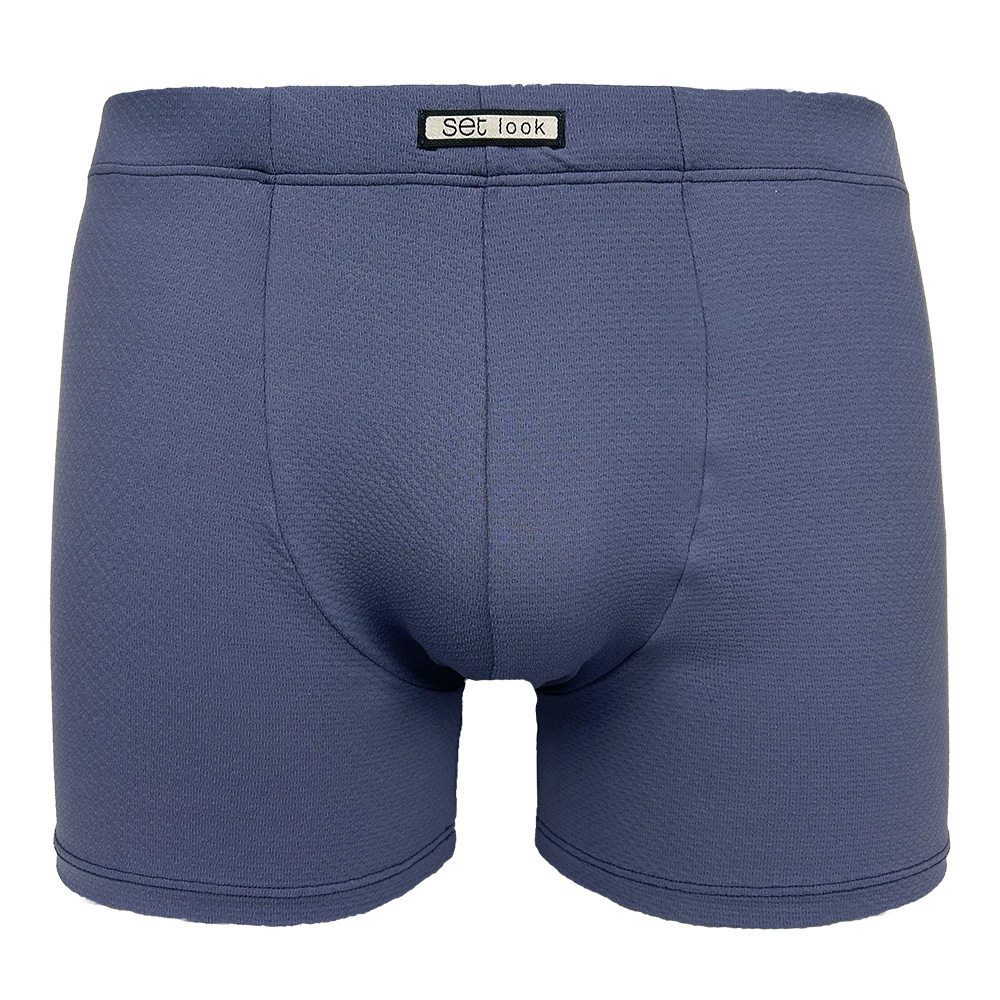 Set Boxershort microfiber Jacquard blue