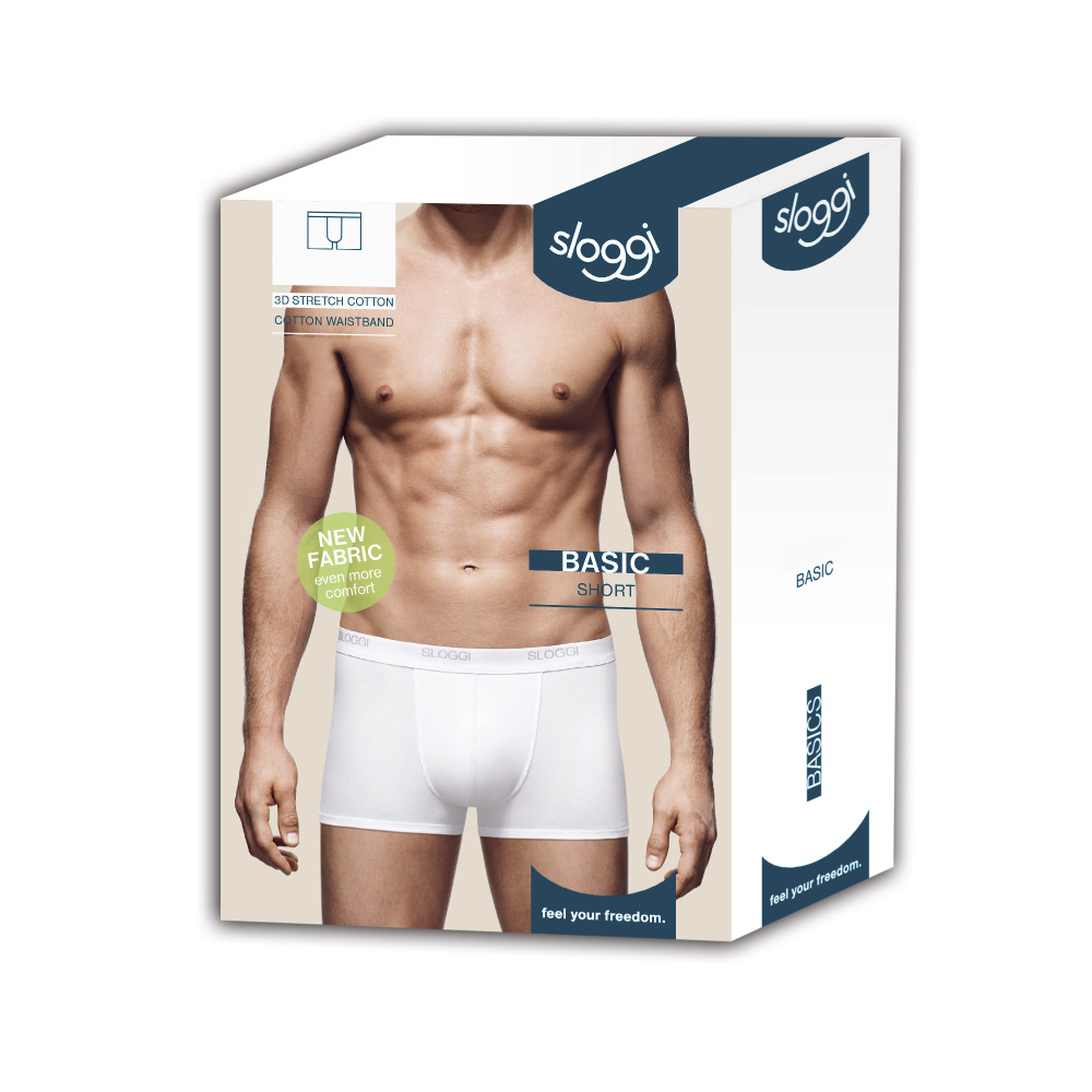 Sloggi men Basic short wit 4-pack = 3+1 gratis 