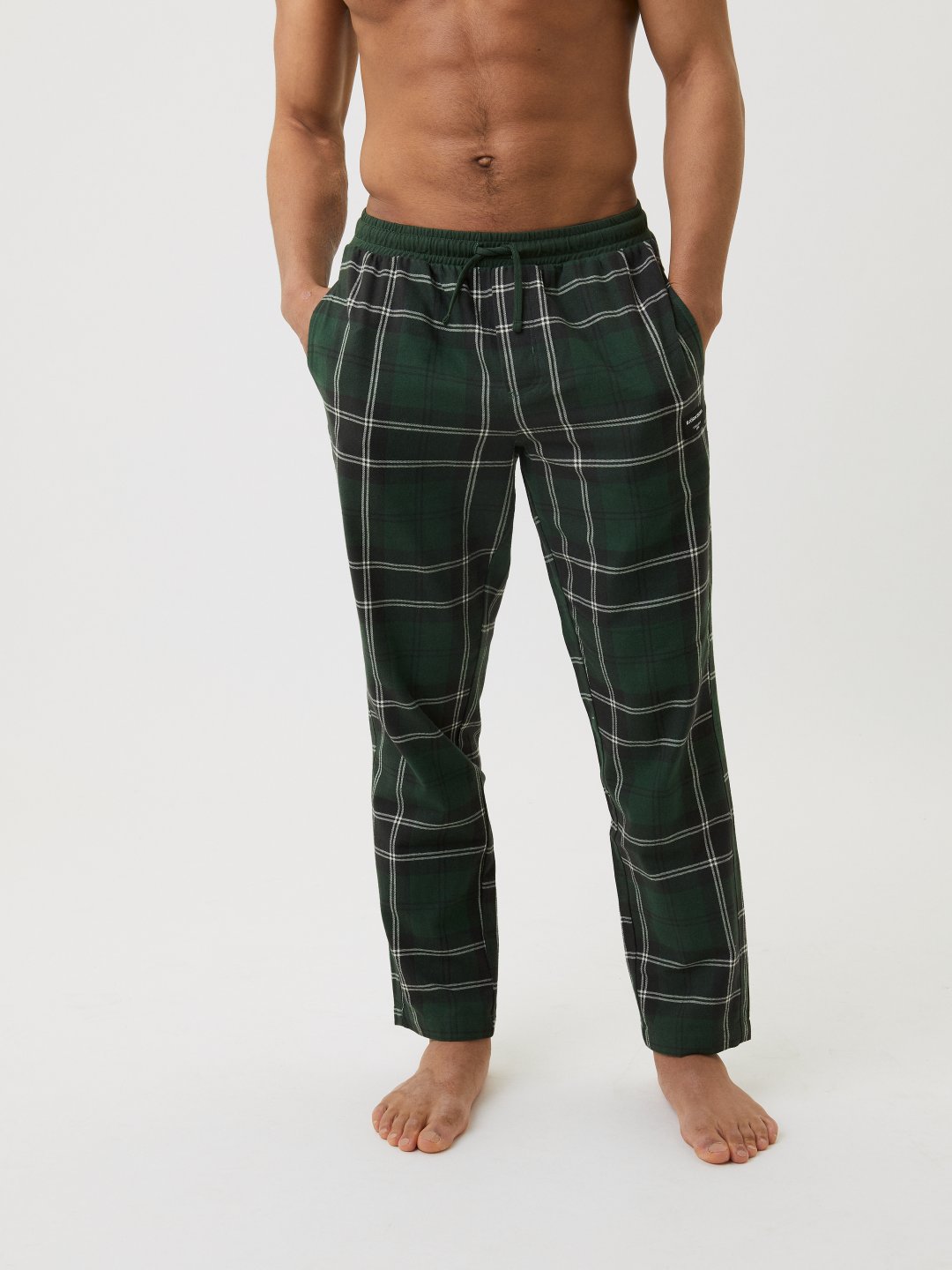 Bjorn Borg flanellen pyjamabroek Core groen