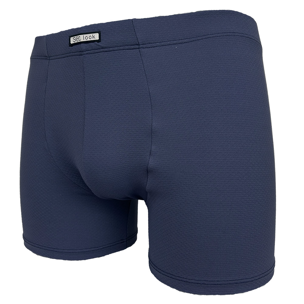 Set Boxershort microfiber Jacquard marine