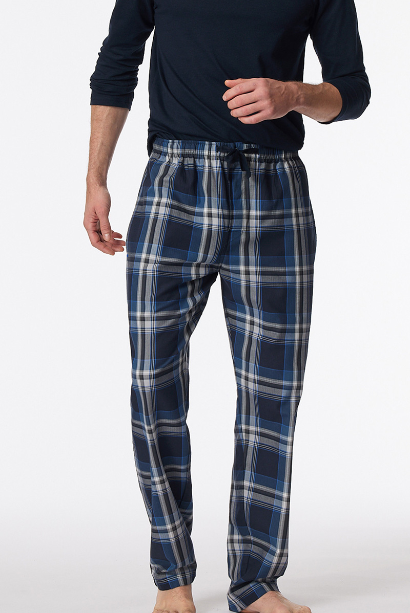 Schiesser pyjamabroek blauwe ruit