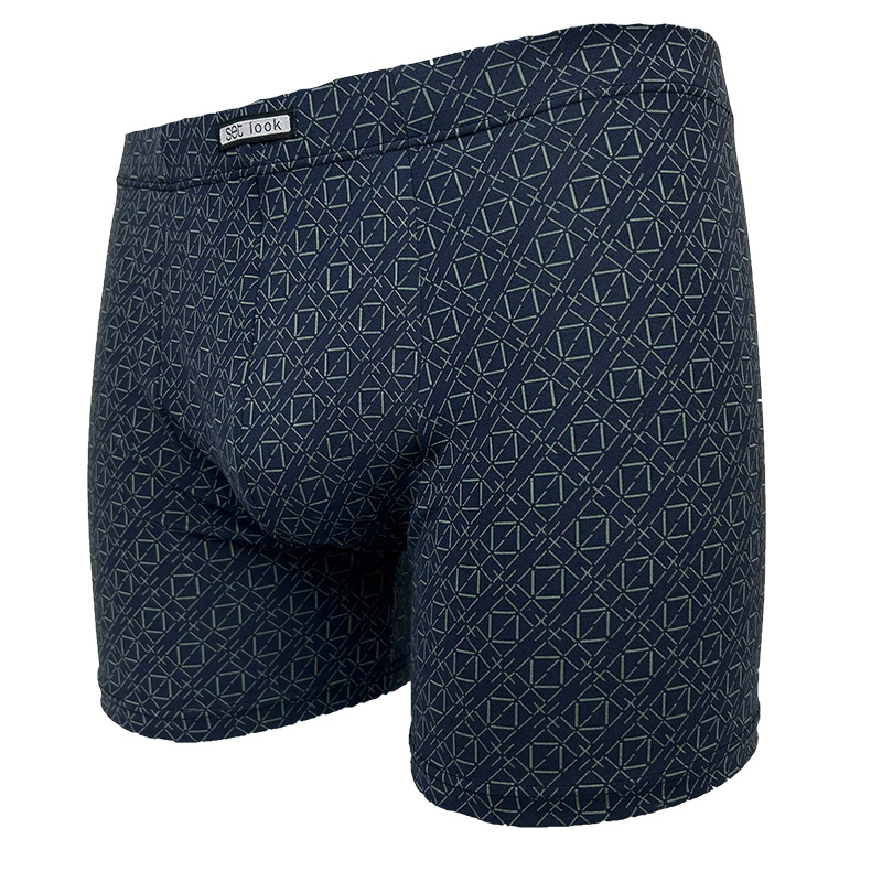 Set Boxershort microfiber Labyrint Navy