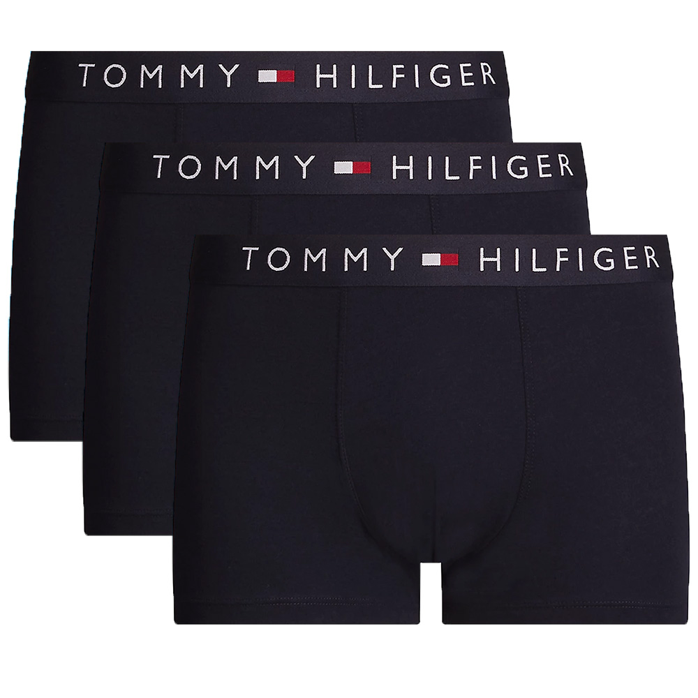 Tommy Hilfiger boxershorts 3-pack donkerblauw