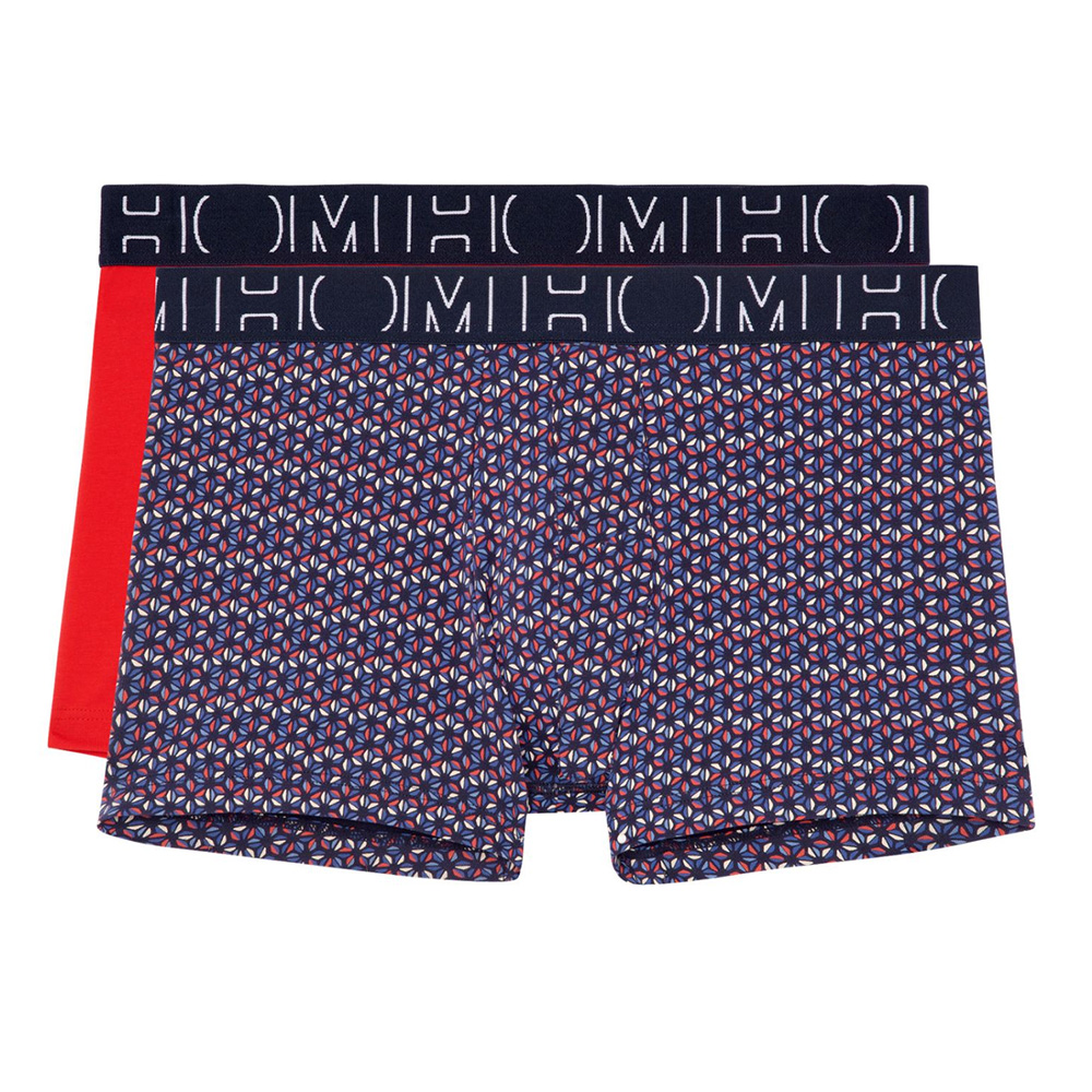 Hom boxershort Francesco 2-pack rood + print