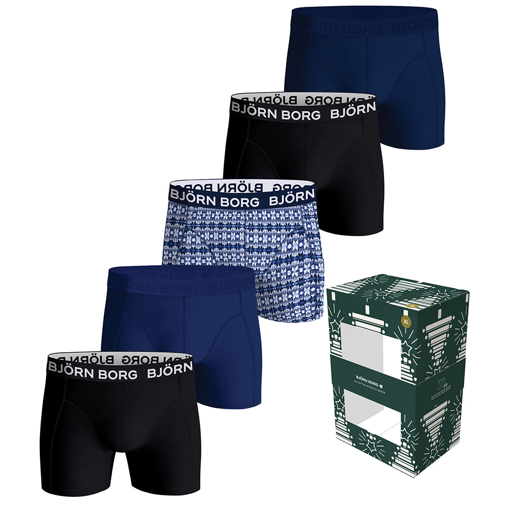 Bjorn Borg boxershorts 5-pack cotton stretch blauw