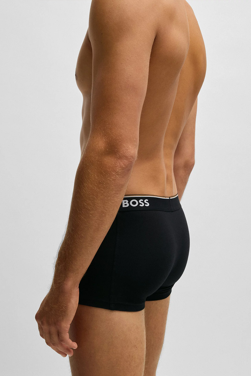 Hugo Boss Power boxershort - trunk 3-pack zwart-blauw