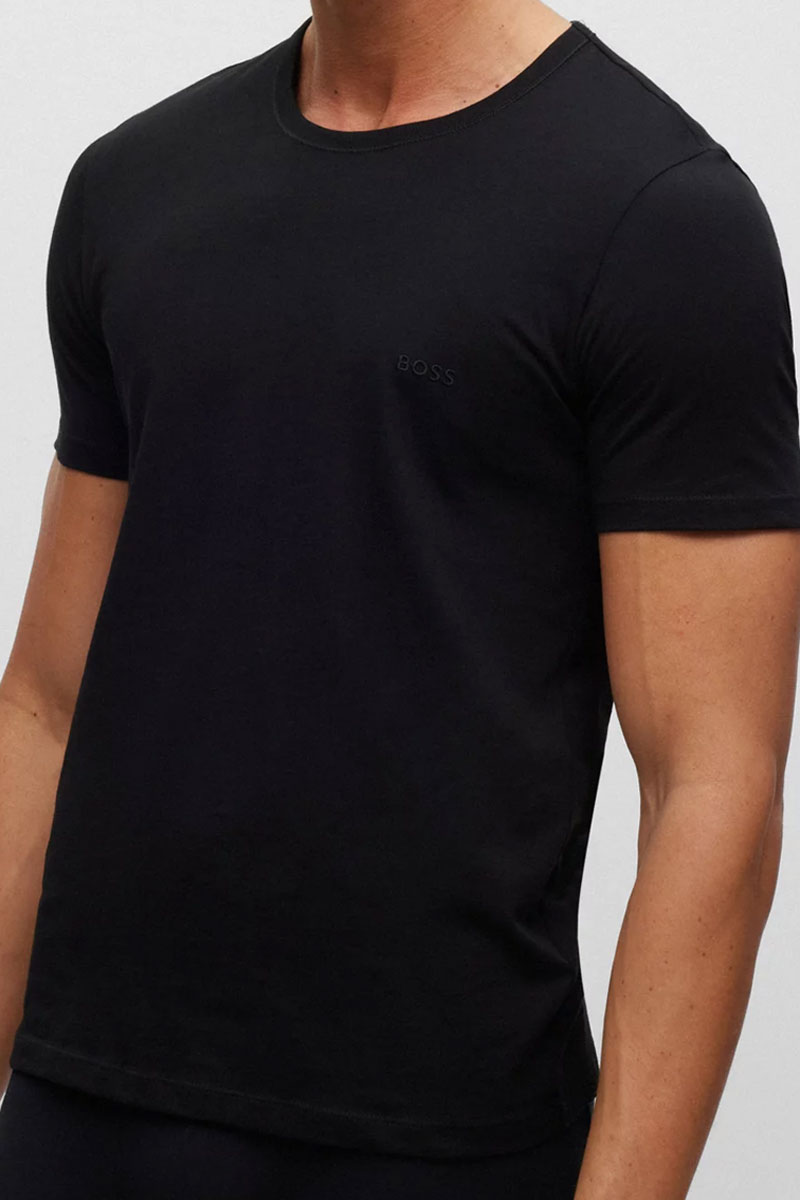 Hugo Boss T-shirt ronde hals 6-pack zwart