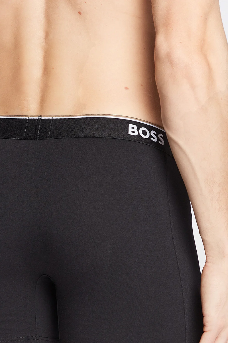 Hugo Boss Long boxer Power 3-Pack zwart 