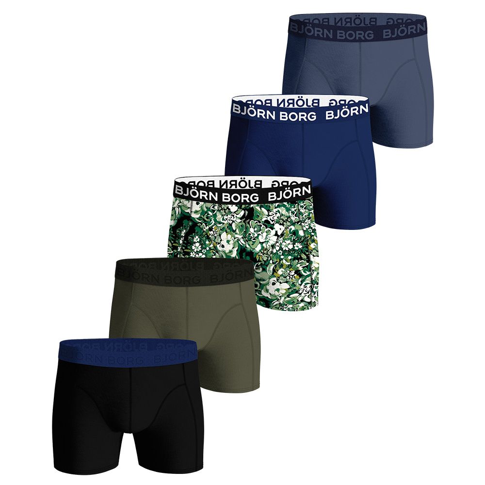 Bjorn Borg boxershorts For Boys 5-pack groen - blauw