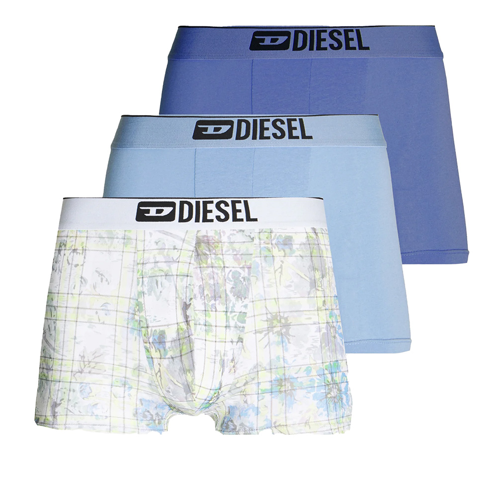 Diesel Boxershort Damien 3-pack blauw - print