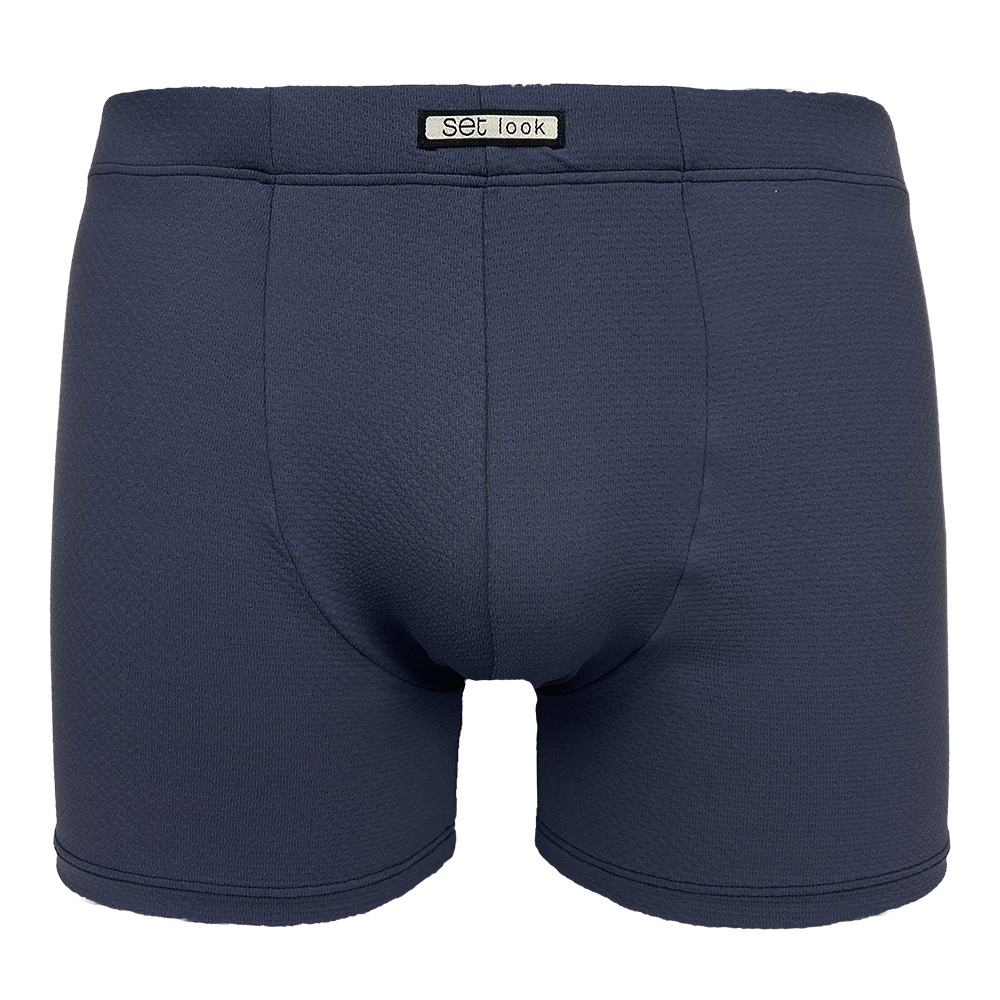 Set Boxershort microfiber Jacquard marine