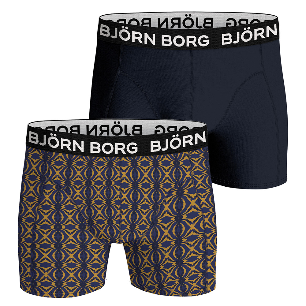 Bjorn Borg Bamboo Boxershorts 2-pack blauw - print